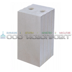 ПЗГ-10. Блок силикатный пазогребневый стеновой полнотелый 248/250/498
