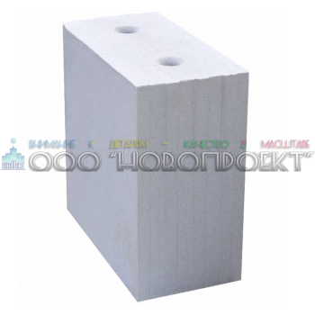 ПЗГ-11. Блок силикатный пазогребневый стеновой полнотелый 373/250/498