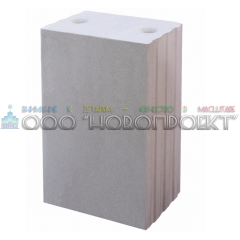 ПЗГ-15. Блок силикатный пазогребневый стеновой полнотелый 498/250/623